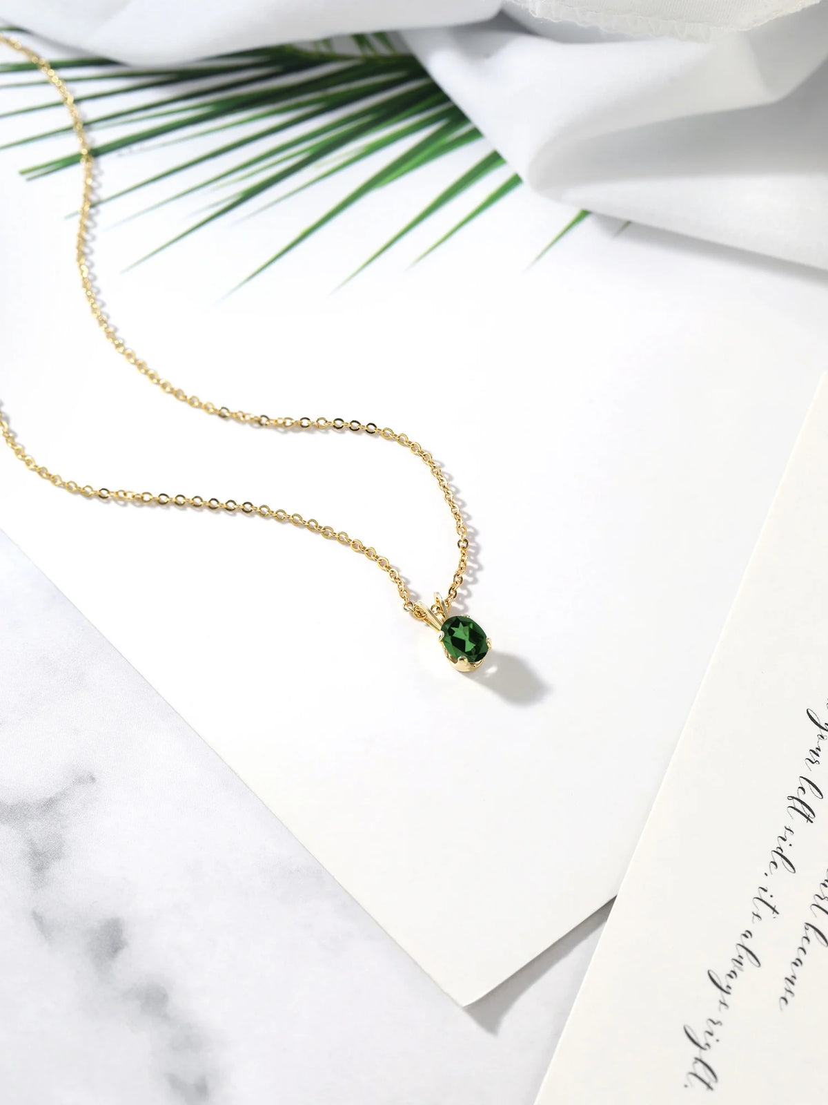 18K Yellow Gold Plated Silver Mystic Topaz Pendant With Chain U154