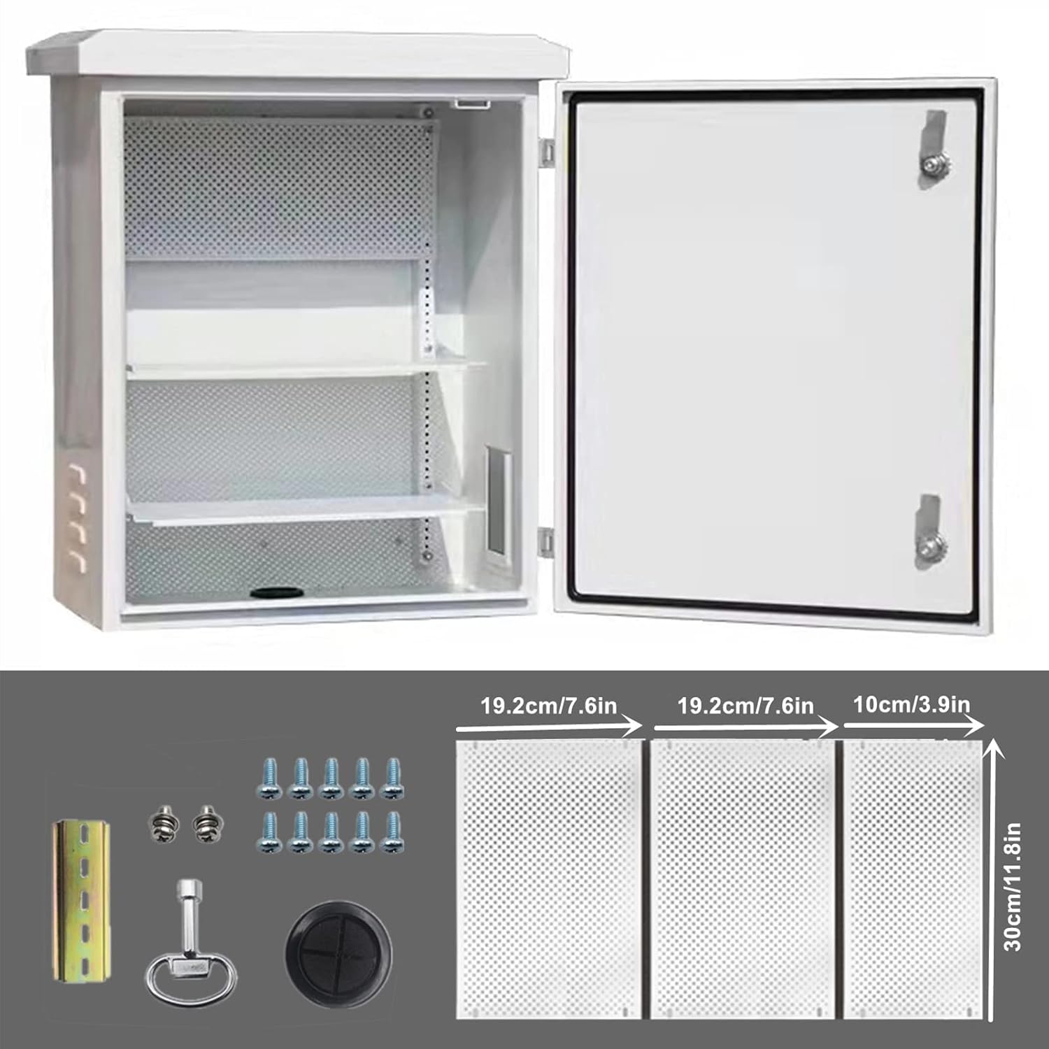 Stainless Steel Weatherproof Electrical Junction Box IP66 White Z513