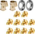 Brass Anchor with Collar for Pool Safety Cover, 4-Inch, Pack of 2 S235
