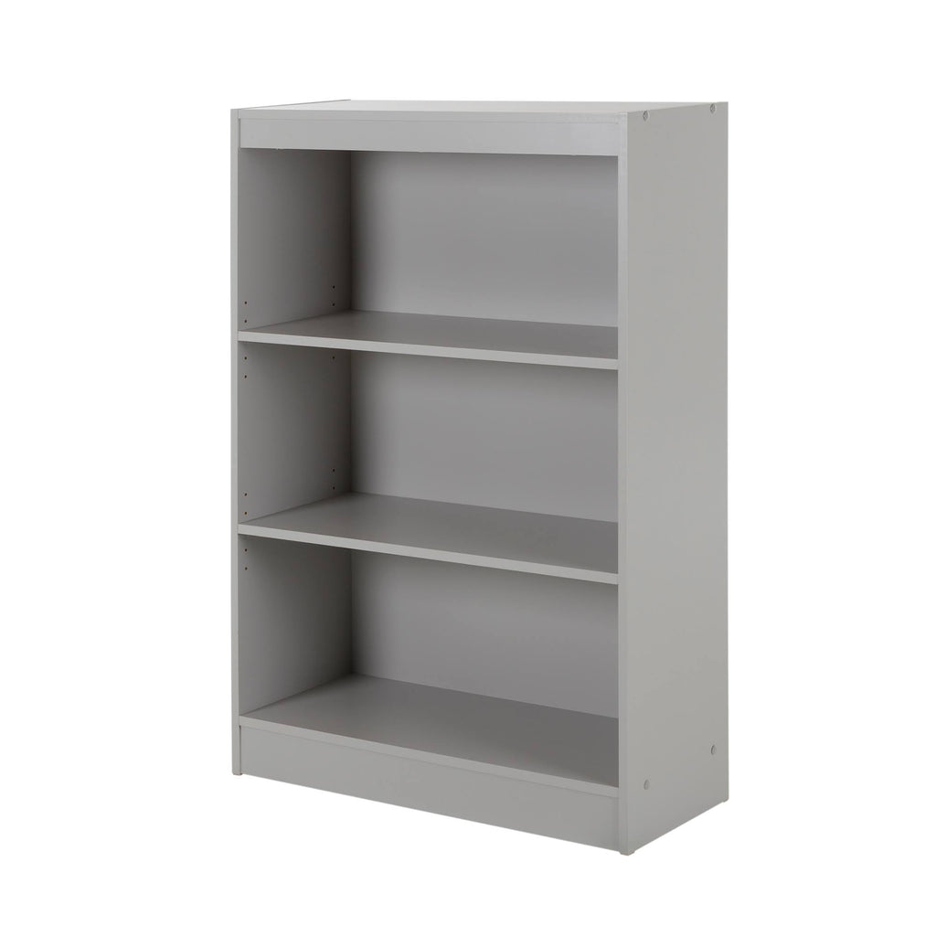 3-Shelf Bookcase, Soft Gray X9077