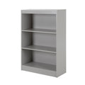 3-Shelf Bookcase, Soft Gray X9077