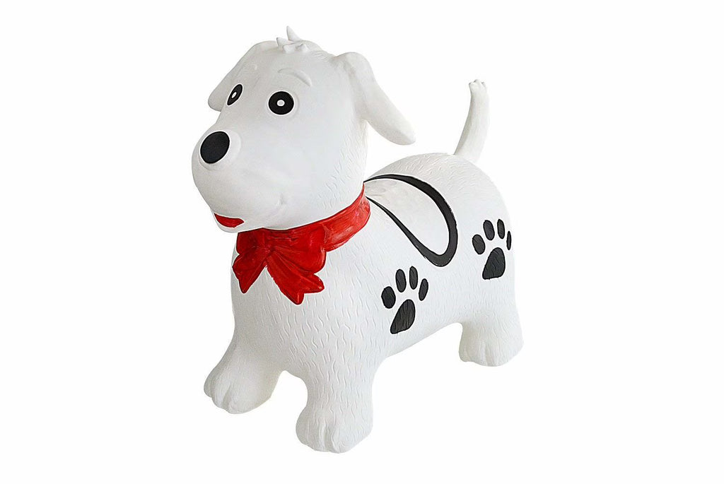 Black & White Dog Inflatable Hopper Toy with Pump D308