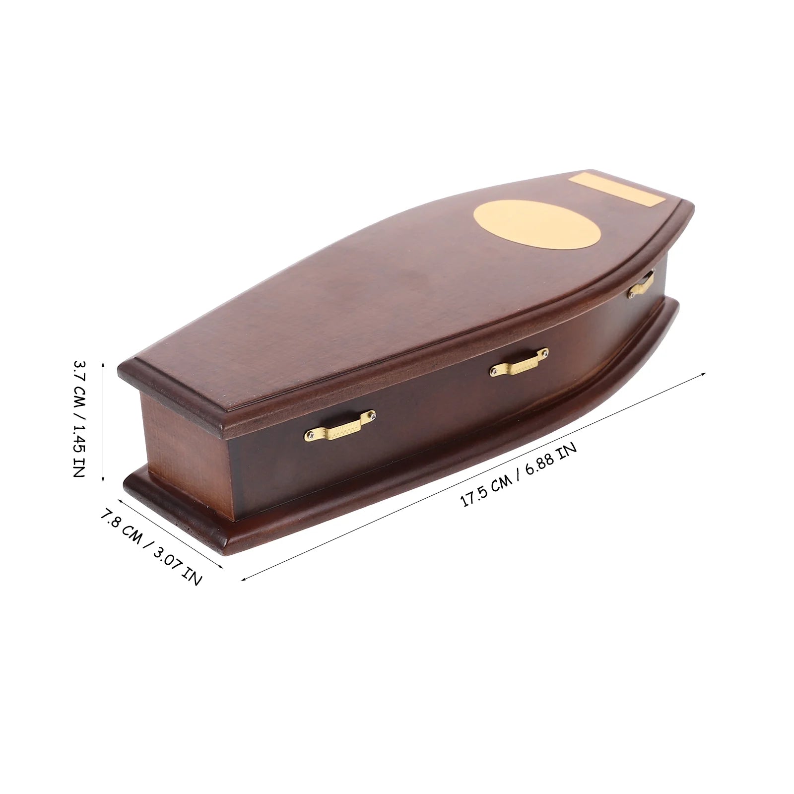 Wood Mini Coffin Dollhouse Box Skeleton Toy F8690