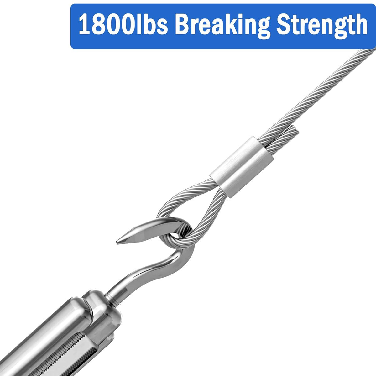 1/8 316 Stainless Steel Cable, 800FT, 7 x 7 Strands Construction L1065