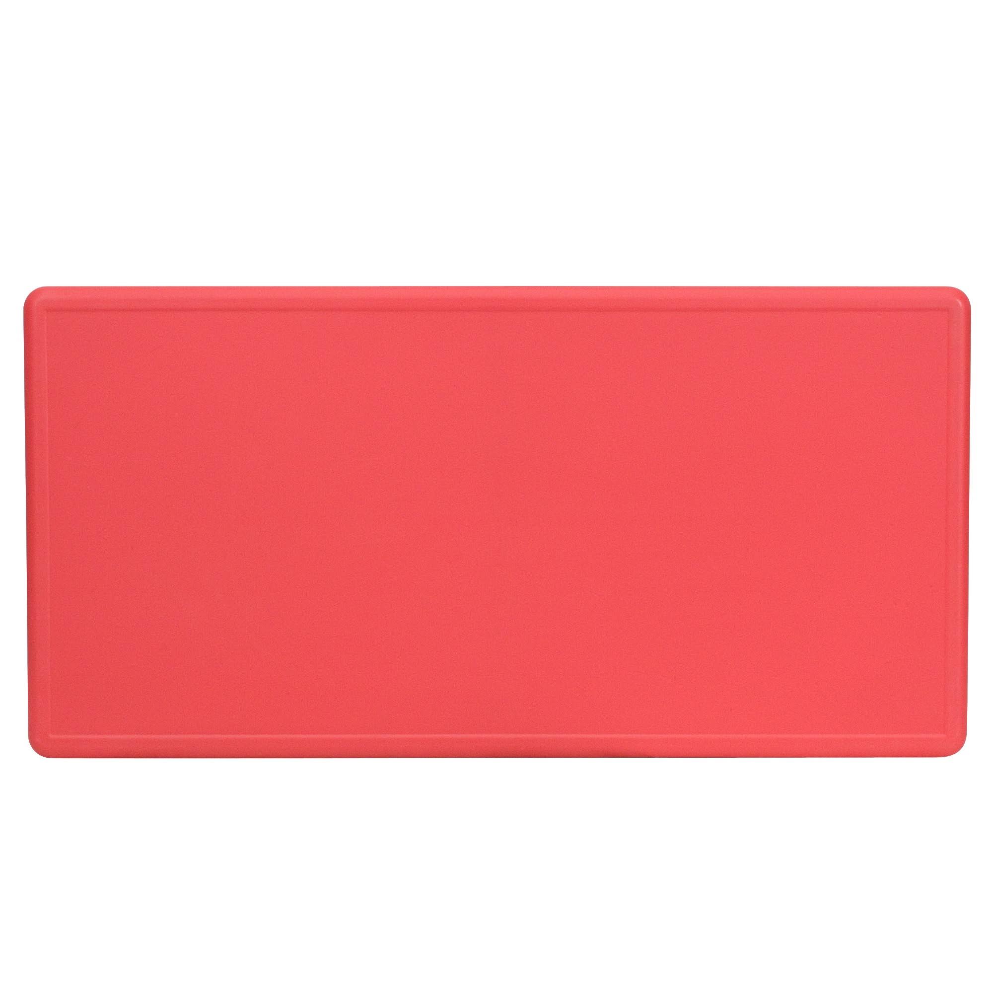 24x48 Red Plastic Height Adjustable Activity Table S39628