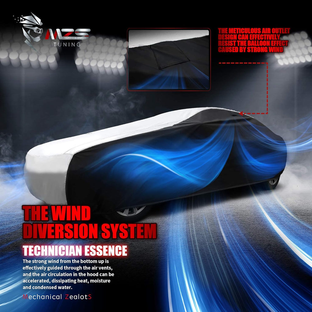 SUV Car Cover Waterproof Universal Two Tone Full Exterior S554521