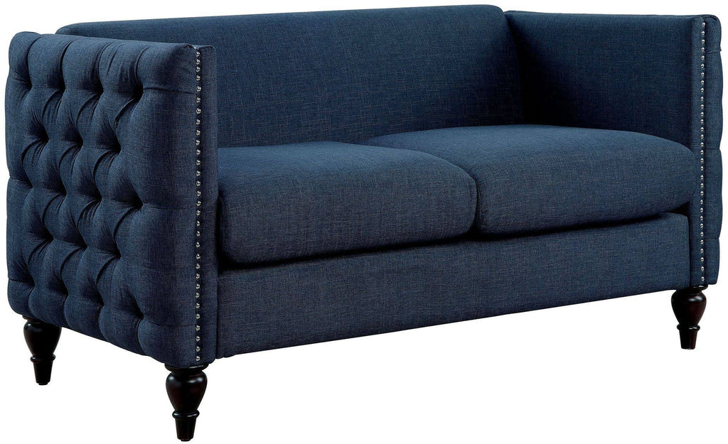 Emer Blue Loveseat L2446