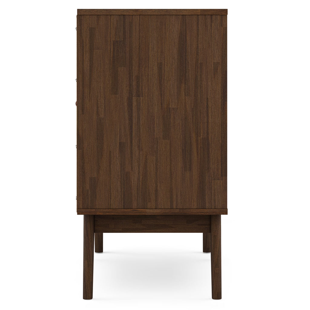 Rustic Natural Aged Brown Solid Acacia Wood Wine Cabinet X827