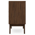 Rustic Natural Aged Brown Solid Acacia Wood Wine Cabinet X827