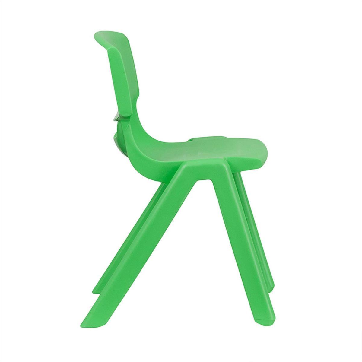 Green Plastic Stackable School Chair, 2 Pack M9430