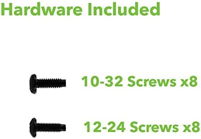 1U 19-Inch Fixed 4-Post Rack Mount Server Shelf Black Pack of 2 T89008