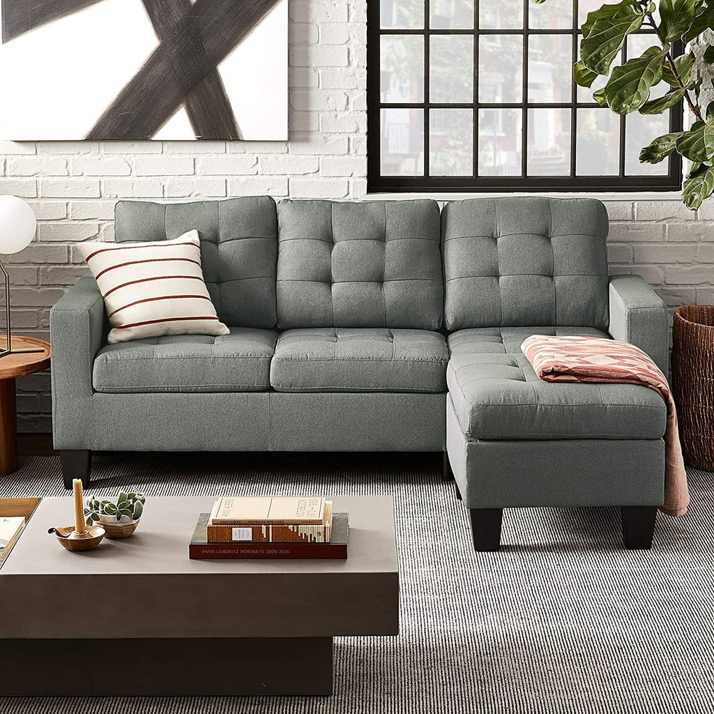 Gray Sectional Sofa with Chaise Q3461
