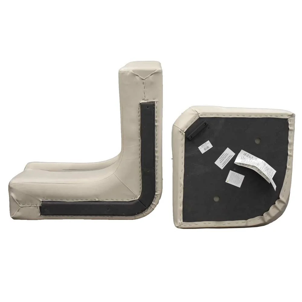 Gray Green Pontoon Boat Seat Corner Cushion N3473