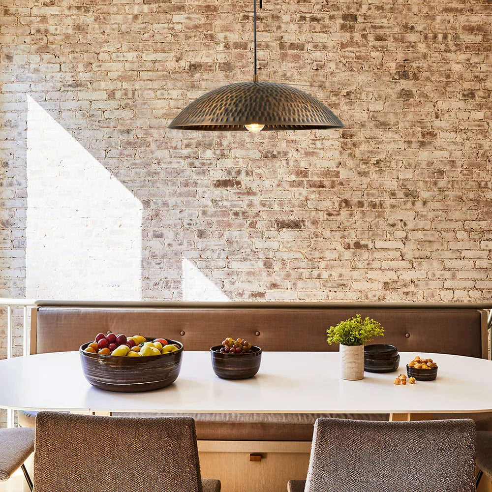 1-Light Dimmable Dome Pendant W4394