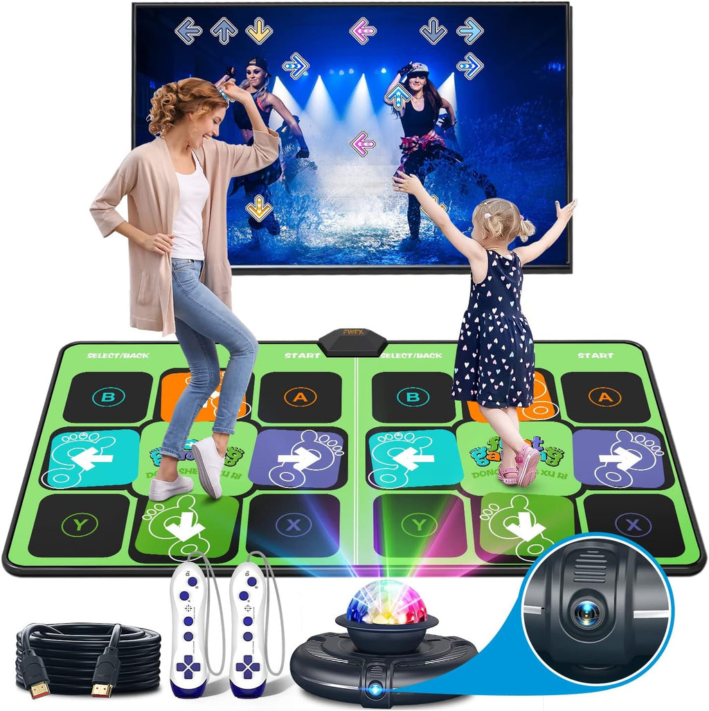 HDMI Wireless Musical Dance Mat with HD Camera, Double User Non-Slip Dance Step Pad Q274