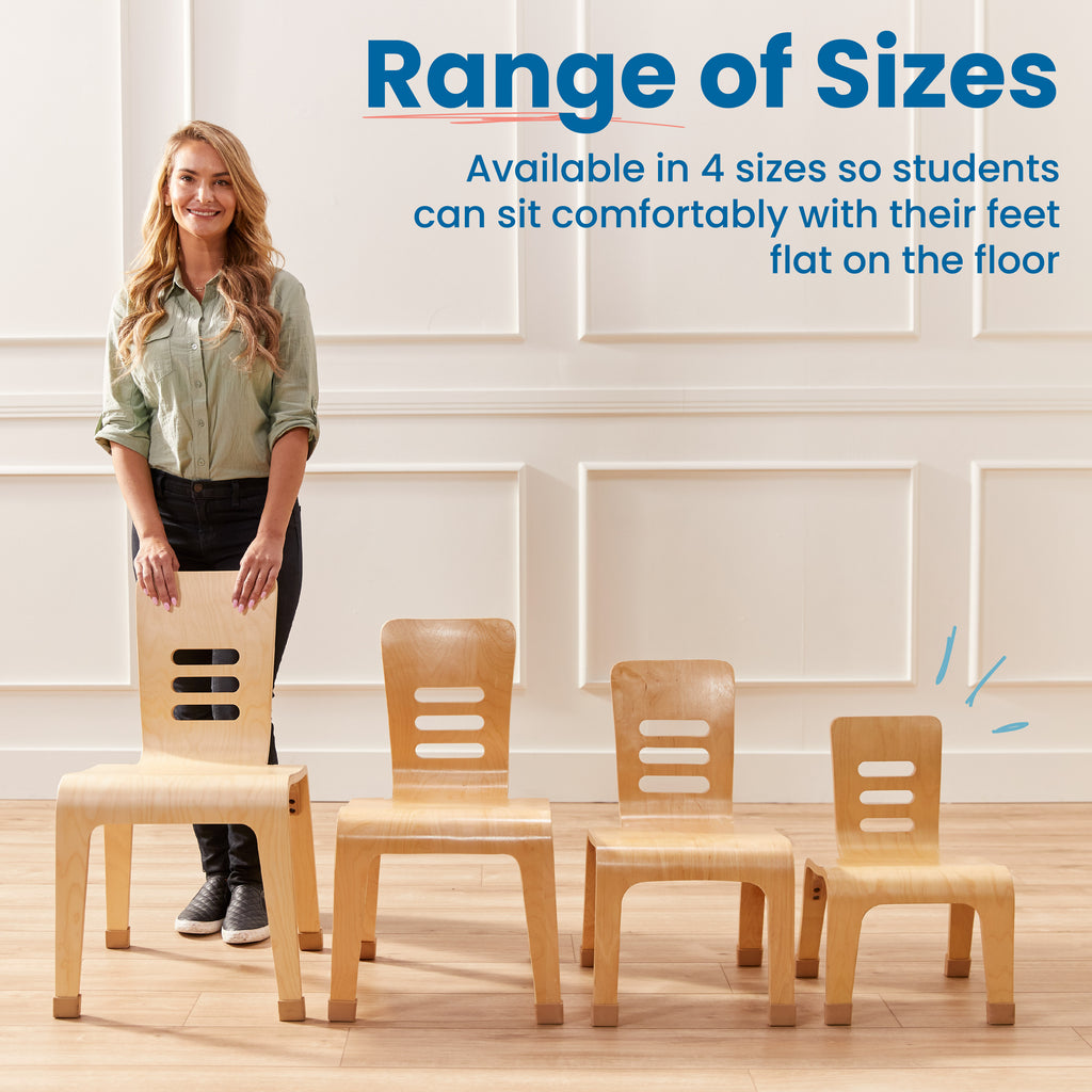 Bentwood Chair, 12in Seat Height, Natural, 2-Pack G479178
