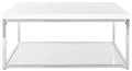 White/Chrome Coffee Table P7175