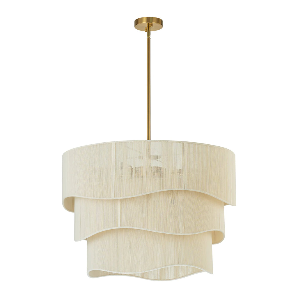Rattan Tiered Chandelier J6371