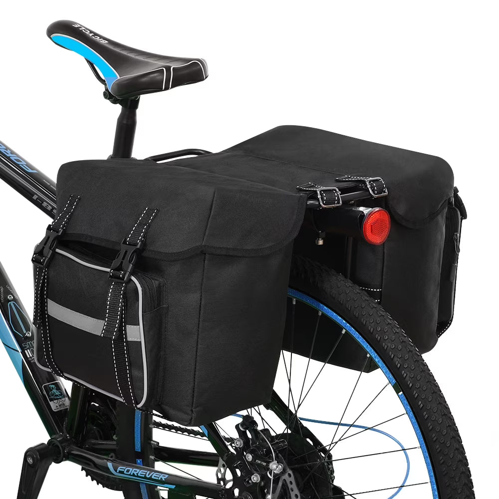 Polyester Bike Rear Seat Bag with Reflective Stripes Z864381