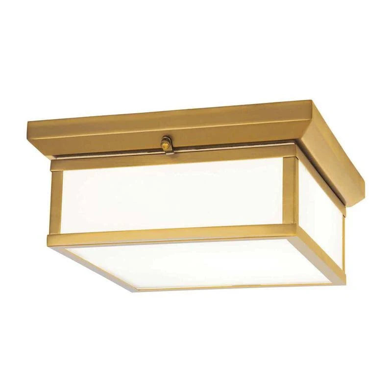 2 Light Chrome Flush Mount J11453