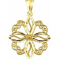 10kt Gold Diamond-Cut Charm Pendant G994536