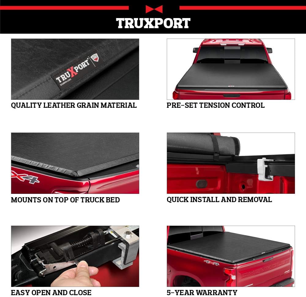 TruXport Soft Roll Up Truck Bed Tonneau Cover V664884