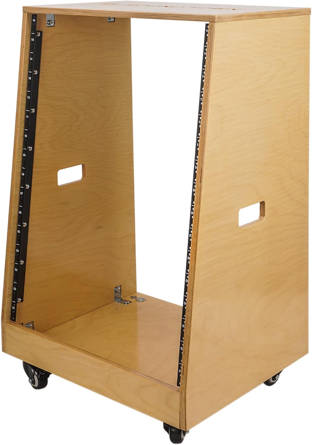 16U Plywood Studio Rack with Casters Y44580