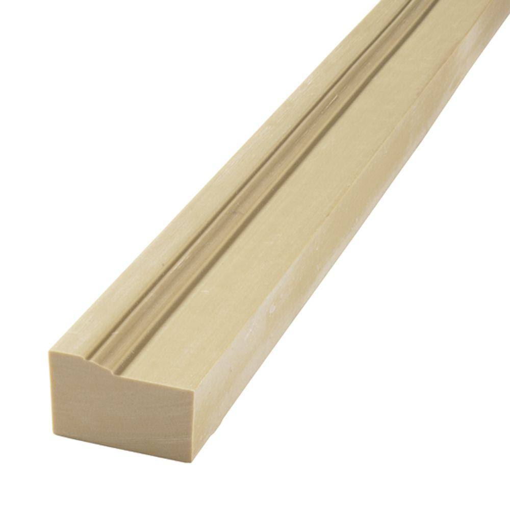 1-1/4 in. x 2 in. x 96 in. Polyurethane Flexible Half-Round Casing W33394