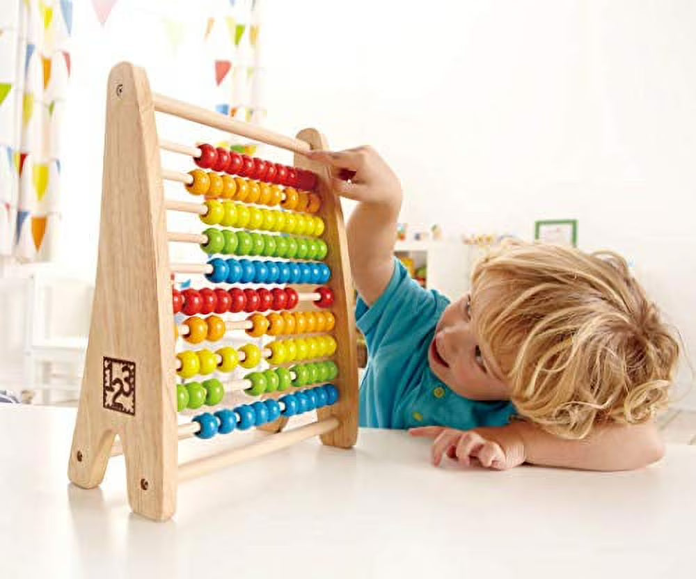 Rainbow Wooden Counting Bead Abacus A853