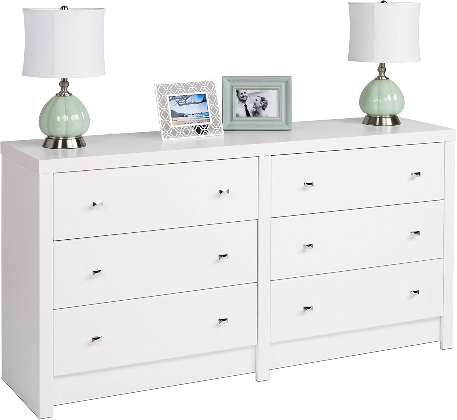 White 6-Drawer Dresser O71694