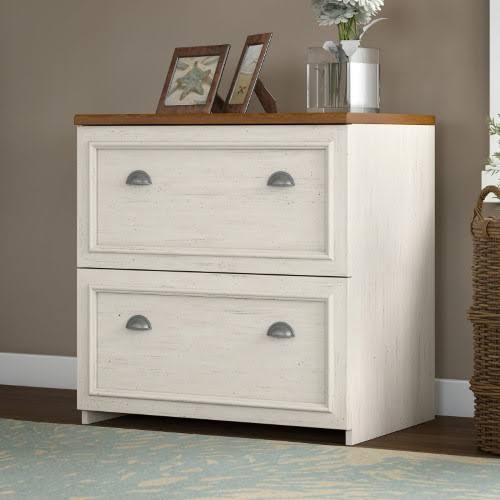 Antique White Lateral File Cabinet I9414