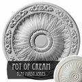 20 1/4x22OD x 1 1/2x22P Hand-Painted Ceiling Medallion O723906