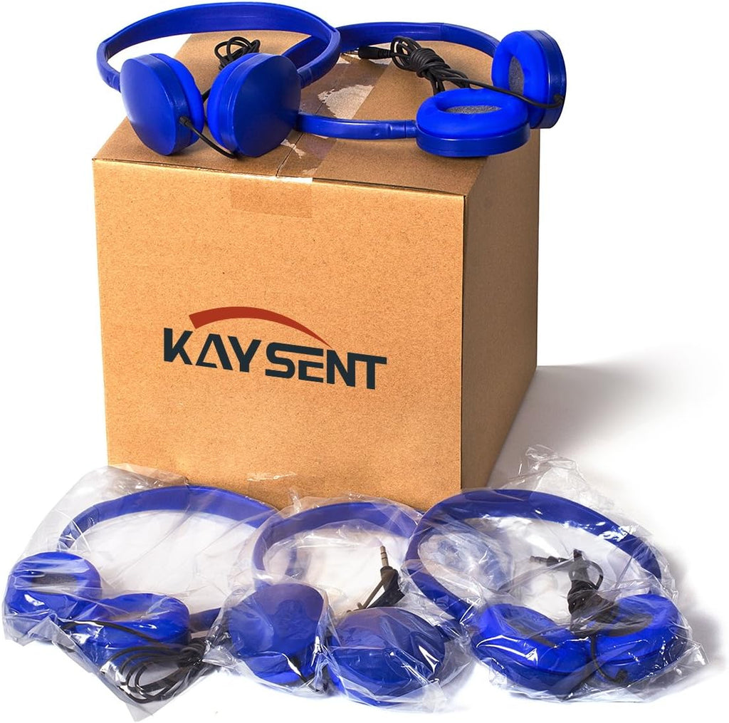 50 Packs Multi Color Student Headphones for School V8810