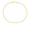 14K Yellow Gold Figaro Bracelet S32196
