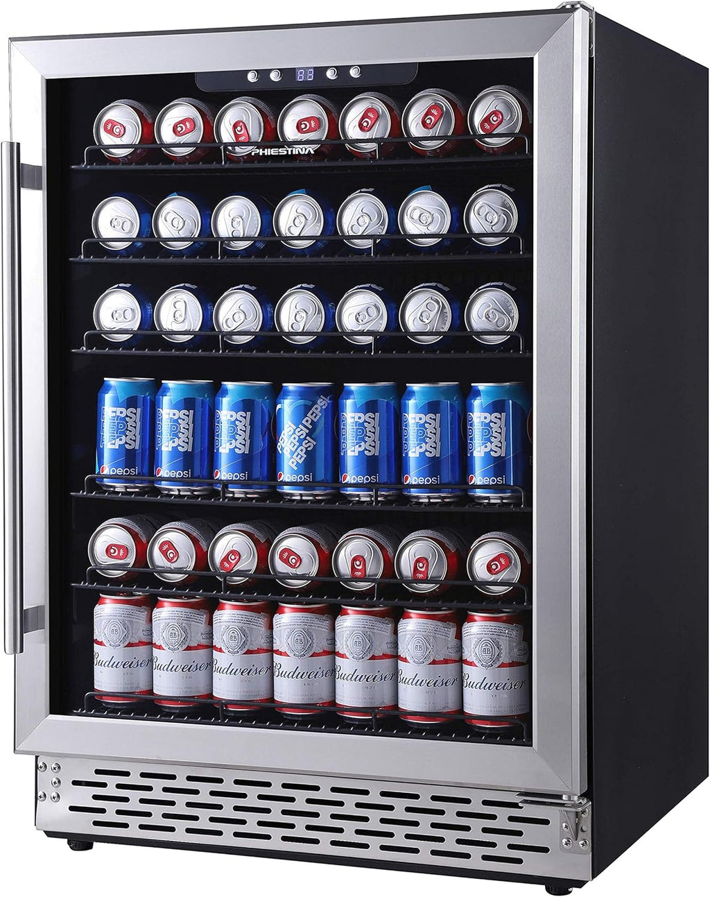 24 Inch Beverage Cooler Refrigerator with Stainless Steel Door Q851