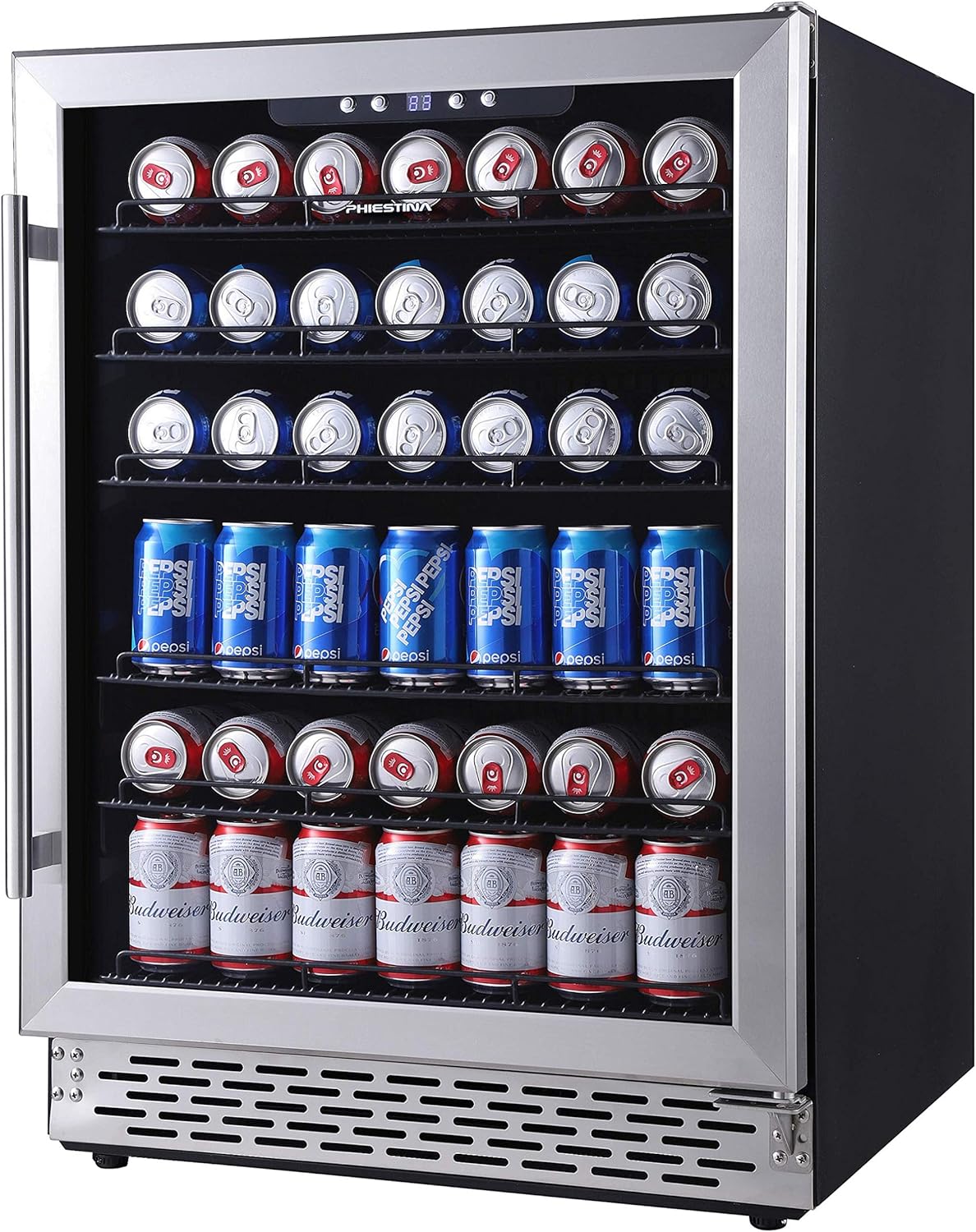 24 Inch Beverage Cooler Refrigerator with Stainless Steel Door Q851