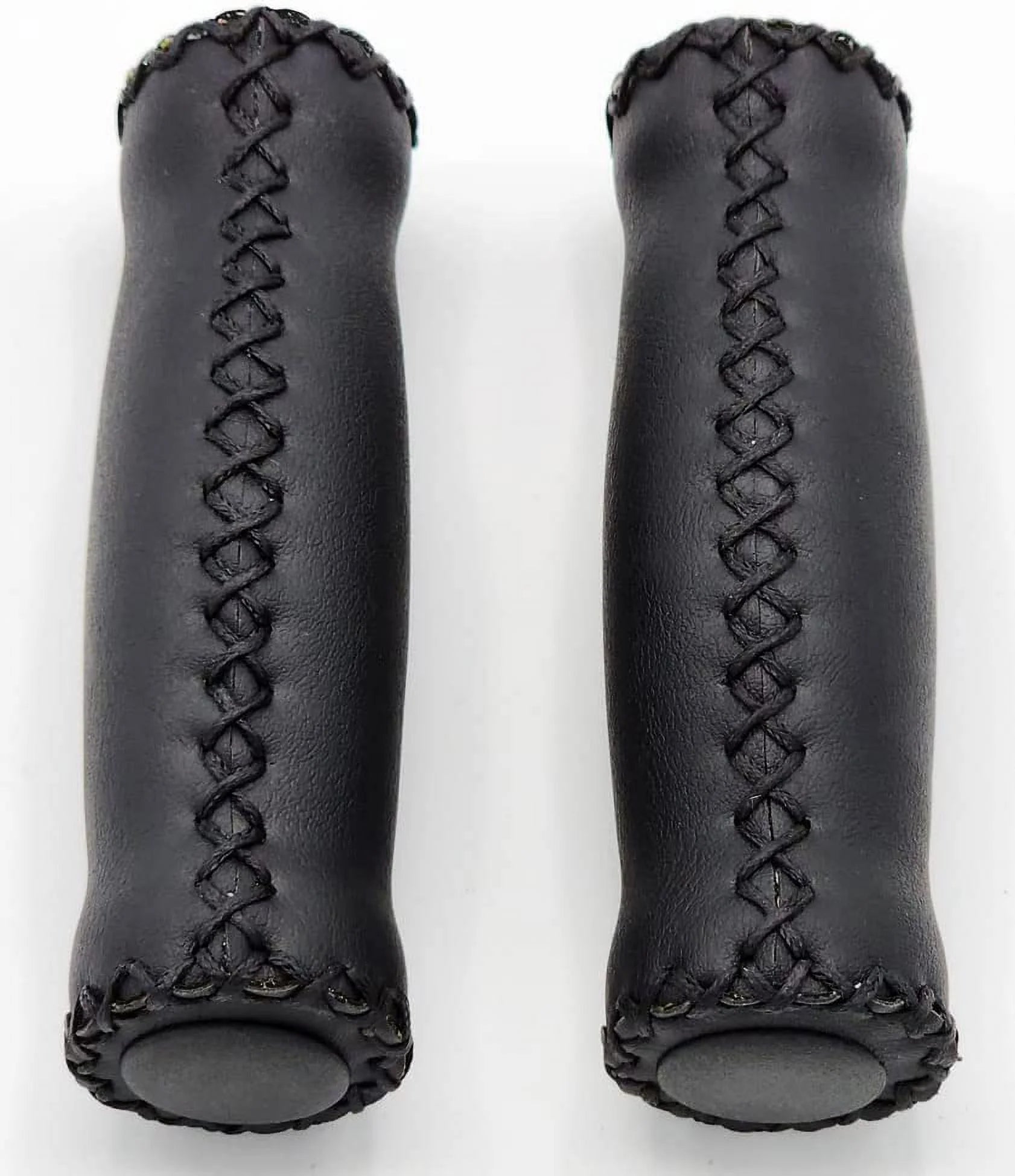 Black Leather Grips for 7/8" Handle Bars A238236