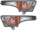 Chrome Housing Park Signal Lights Compatible with Nissan Altima 2013-2015 4 Door Sedan Pack of 2 X1596