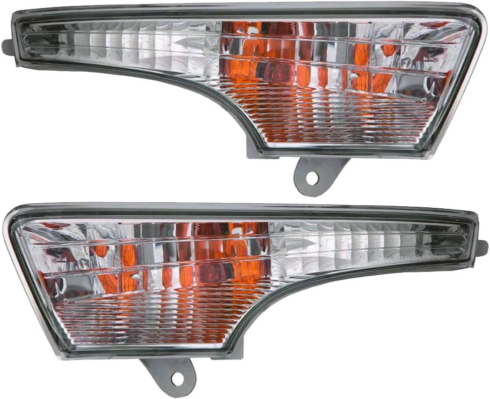 Chrome Housing Park Signal Lights Compatible with Nissan Altima 2013-2015 4 Door Sedan Pack of 2 X1596