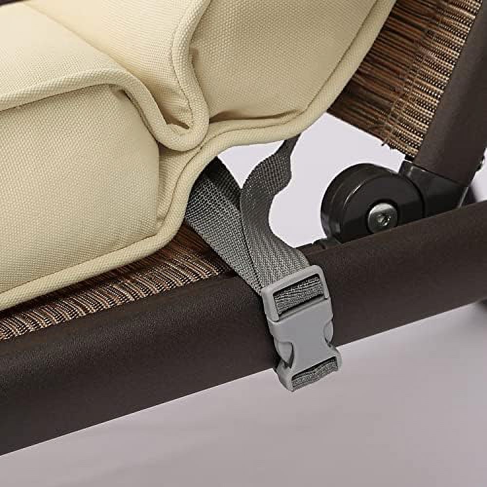 Beige Olefin Fabric Patio Chaise Lounger Cushion 72 x 21 x 3 Inch I4432