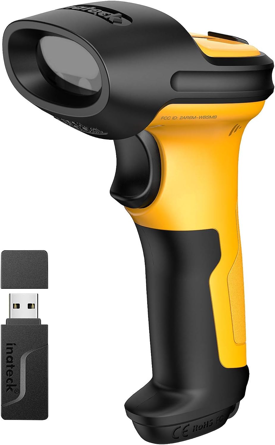 Wireless Barcode Scanner, 2.4 GHz, 2600mAh, 60M Range, Pack of 2 T67645