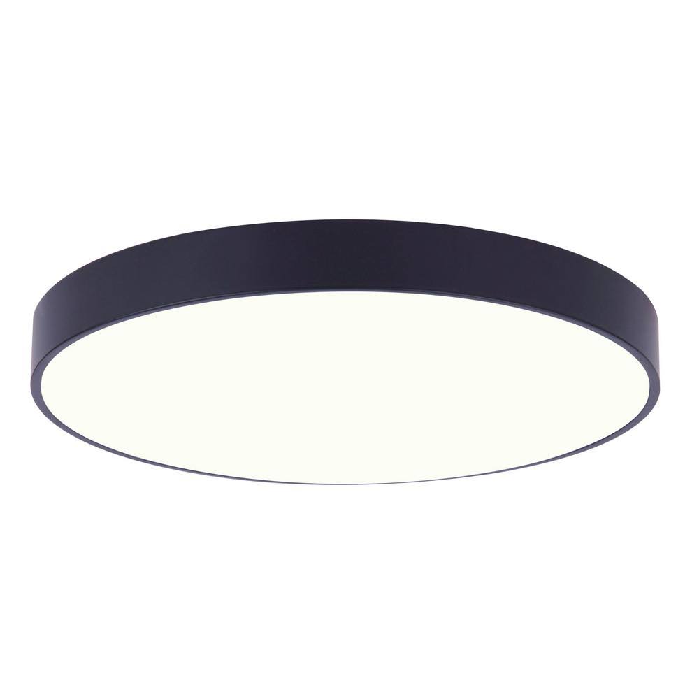 Matte Black Integrated LED Flush Mount T3959