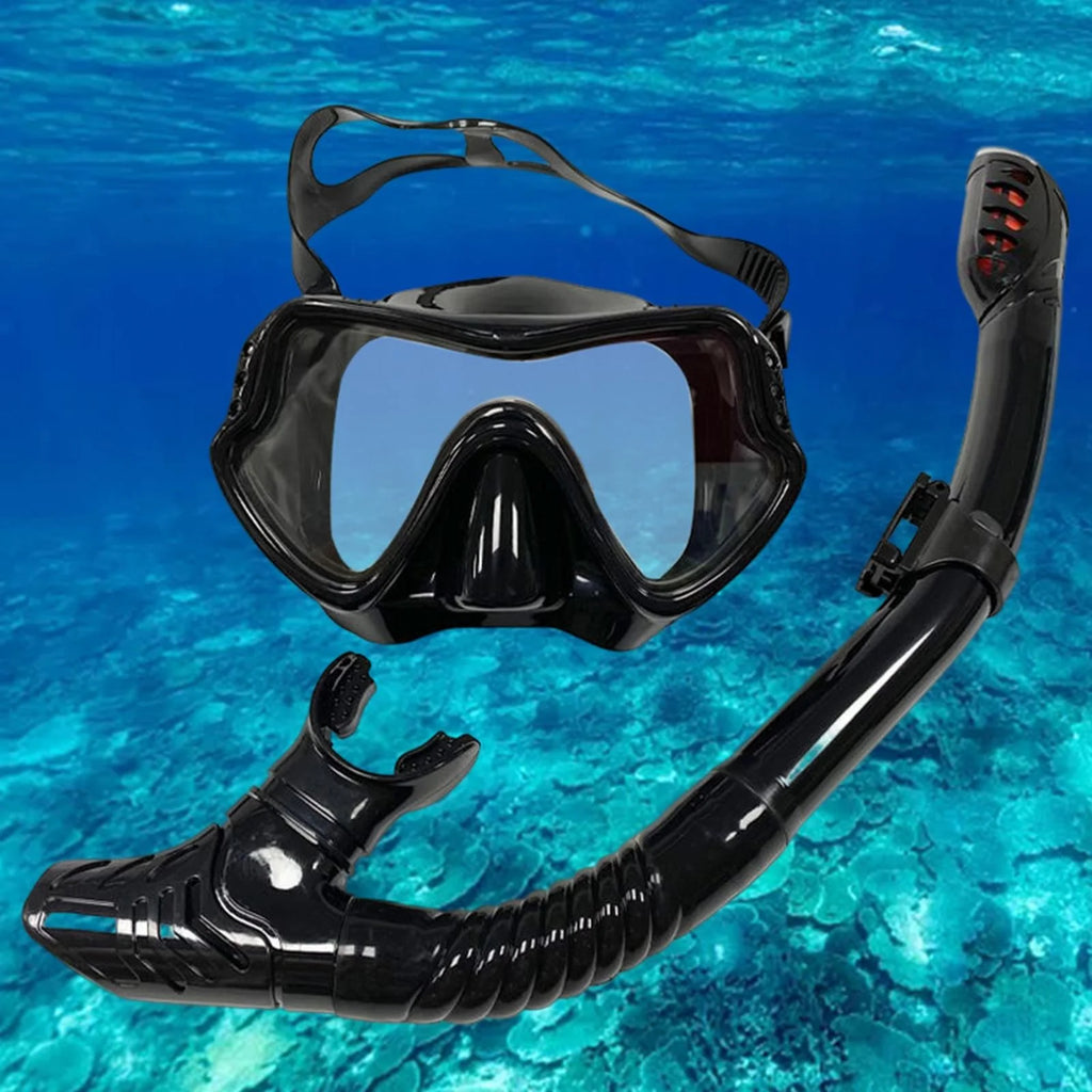 Black Panoramic Snorkeling Set Q65811
