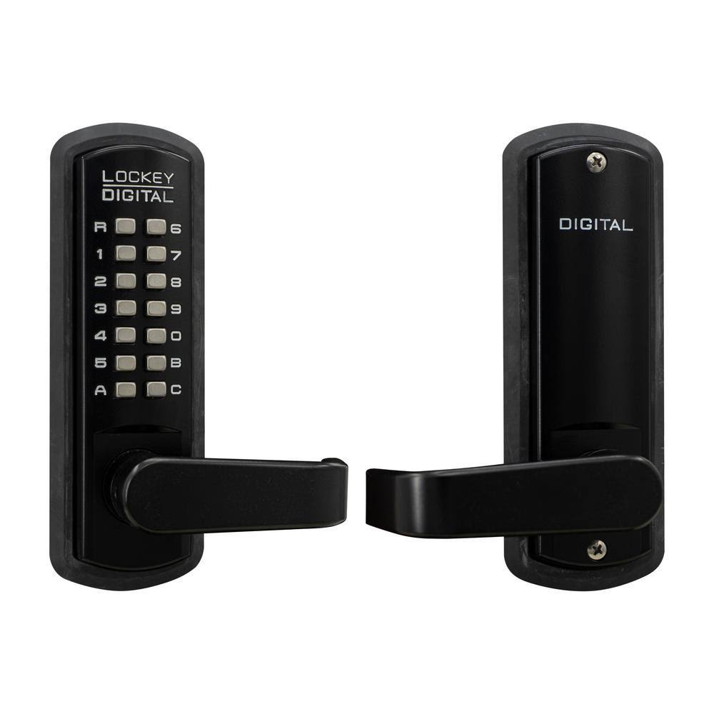 Jet Black Marine Grade Mechanical Keyless Lever Lock A857
