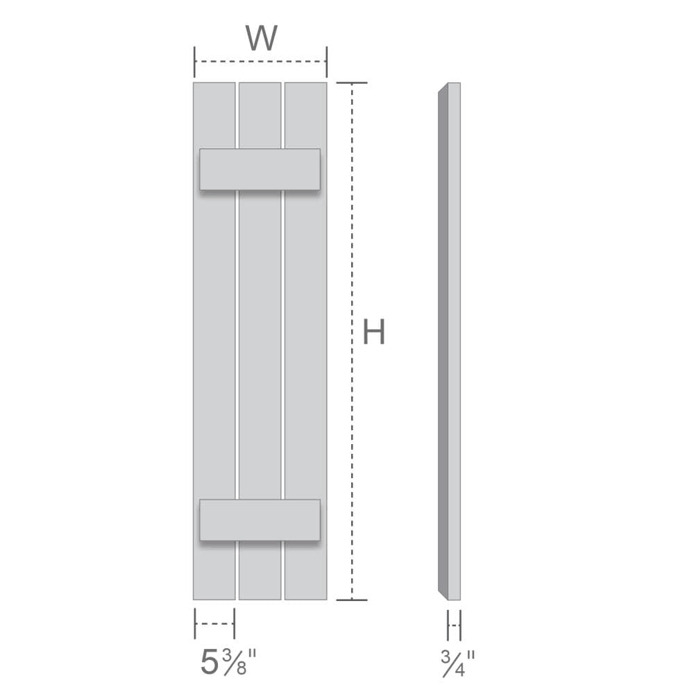 Rough Sawn Board-n-Batten Shutters T129885