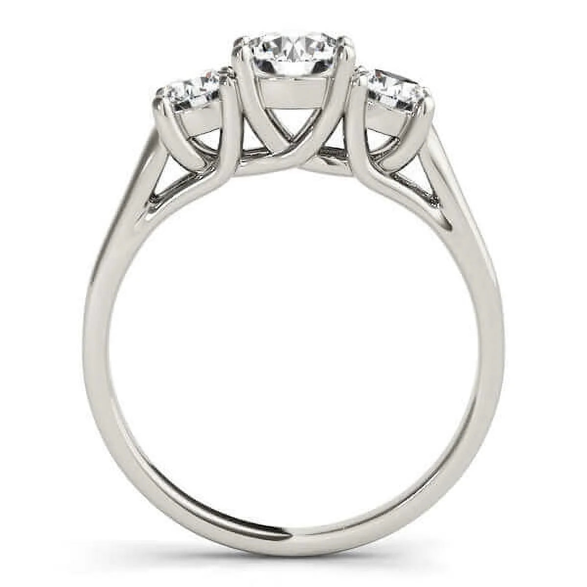 Lab Grown Diamond Three Stone Engagement Ring Y592