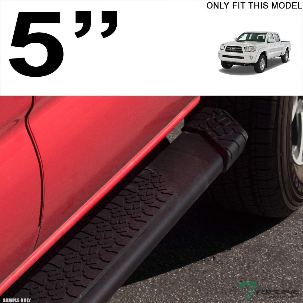 Matte Black Aluminum Side Step Rail Running Boards F996
