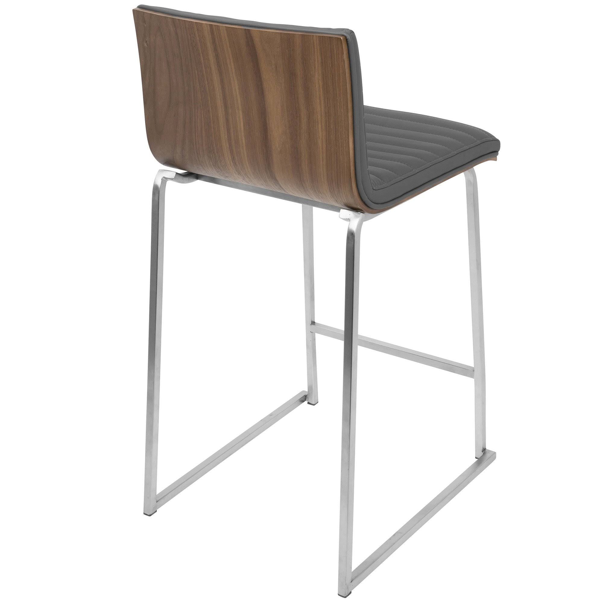 White PU Counter Stool Set of 2 T68943