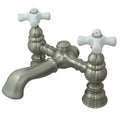 Vintage Deck Mount Clawfoot Tub Filler Satin Nickel L806970