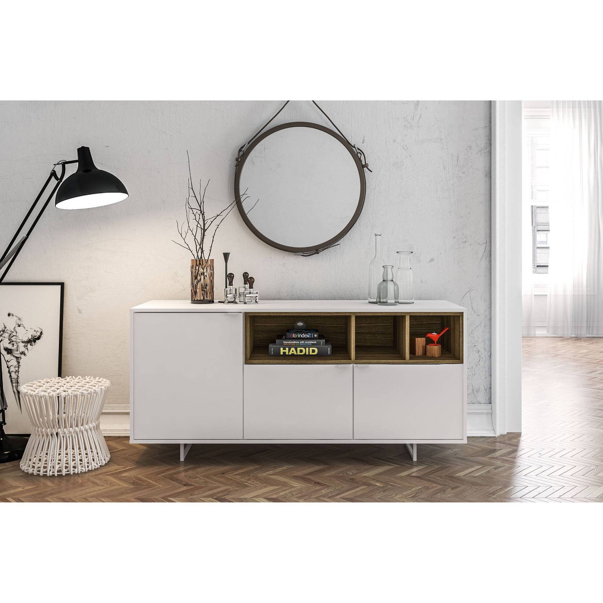 White Walnut TV Stand G200870